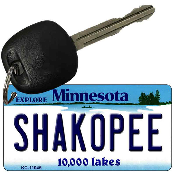 Shakopee Minnesota State License Plate Tag Novelty Key Chain KC-11046