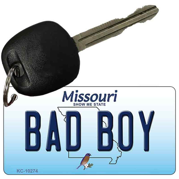 Bad Boy Missouri State License Plate Tag Key Chain KC-10274