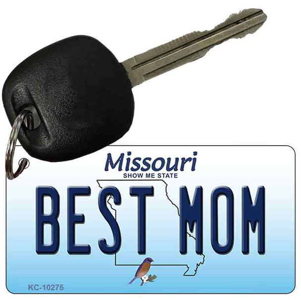 Best Mom Missouri State License Plate Tag Key Chain KC-10275