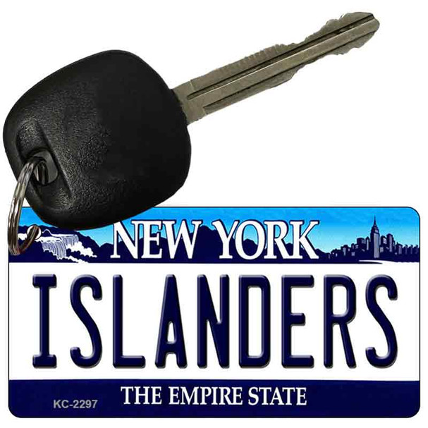 Islanders New York State License Plate Tag Key Chain KC-2297