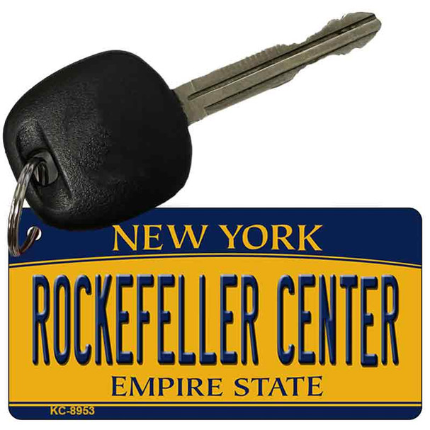 Rockefeller Center New York State License Plate Tag Key Chain KC-8953