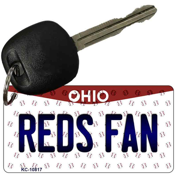 Reds Fan Ohio State License Plate Tag Key Chain KC-10817