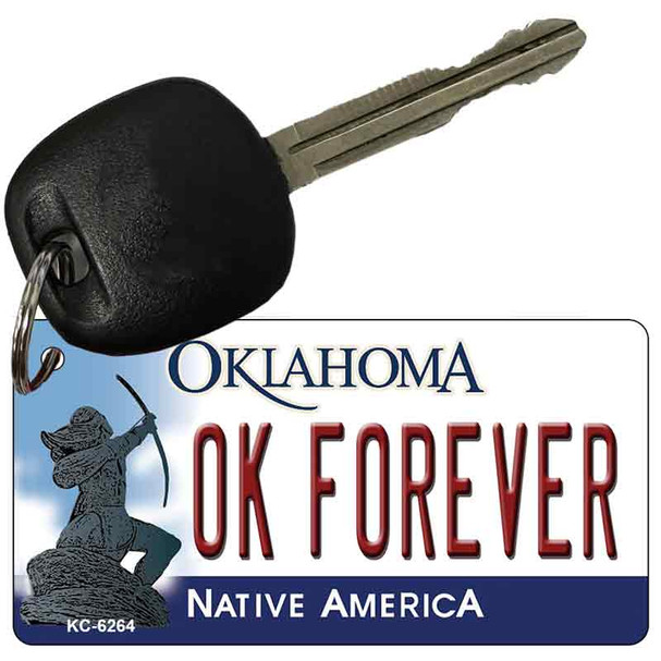 OK Forever Oklahoma State License Plate Tag Novelty Key Chain KC-6264