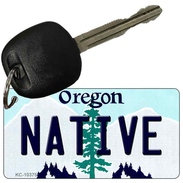 Native Oregon State License Plate Tag Key Chain KC-10375