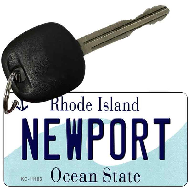 New Port Rhode Island License Plate Tag Novelty Key Chain KC-11183