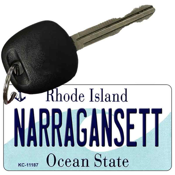 Narragansett Rhode Island License Plate Tag Novelty Key Chain KC-11187