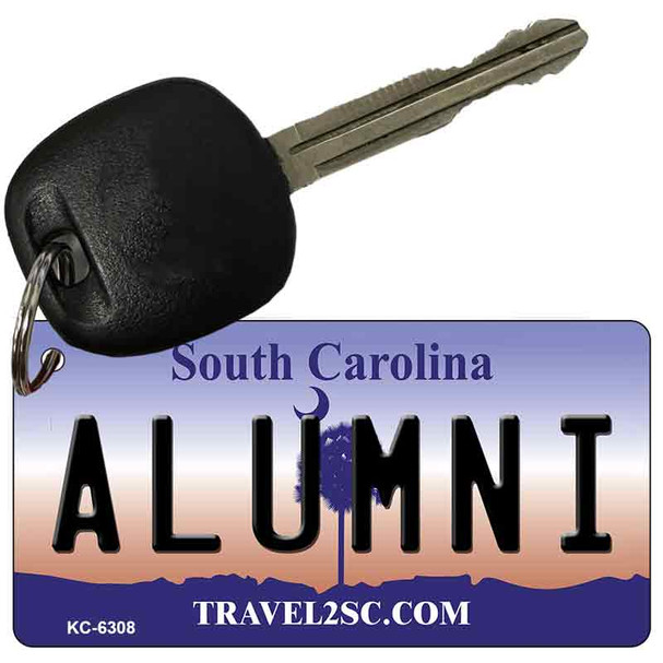 Alumni South Carolina License Plate Tag Key Chain KC-6308