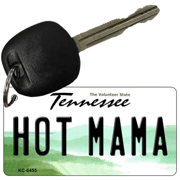 Hot Mama Tennessee License Plate Tag Key Chain KC-6455