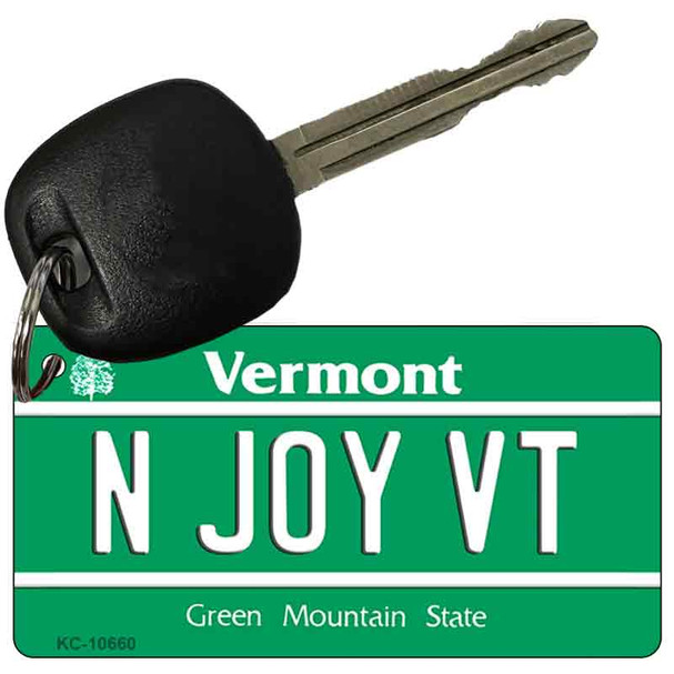 N Joy VT Vermont License Plate Tag Novelty Key Chain KC-10660