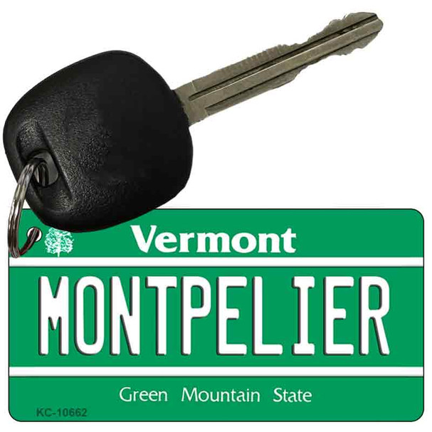 Montpelier Vermont License Plate Tag Novelty Key Chain KC-10662