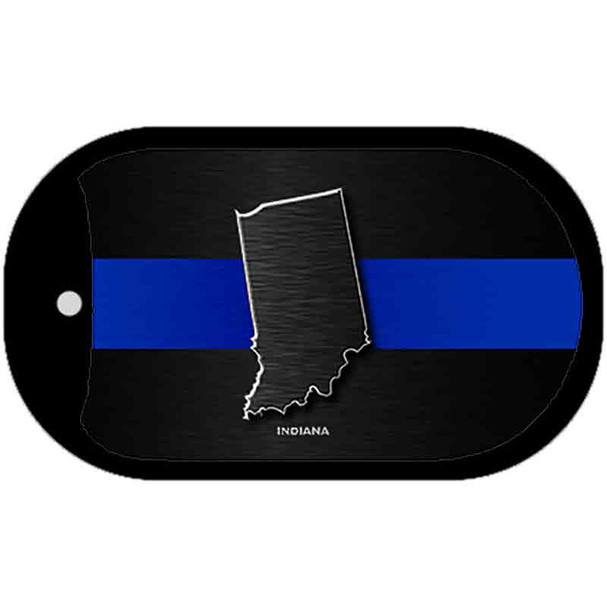 Indiana Thin Blue Line Novelty Dog Tag Necklace DT-8896