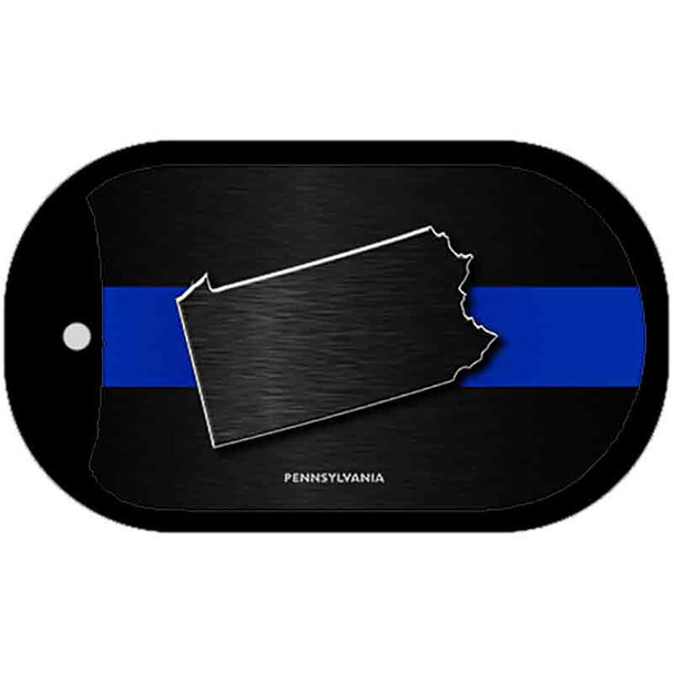 Pennsylvania Thin Blue Line Novelty Dog Tag Necklace DT-8920