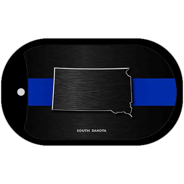 South Dakota Thin Blue Line Novelty Dog Tag Necklace DT-8923