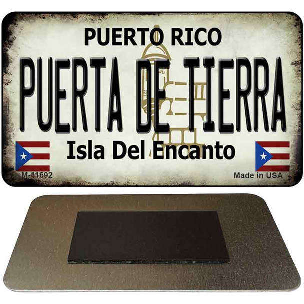 Puerta De Tierra Puerto Rico State License Plate Tag Magnet M-11692