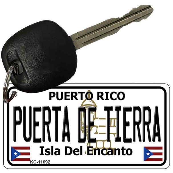 Puerta De Tierra Puerto Rico Flag Novelty Key Chain KC-11692