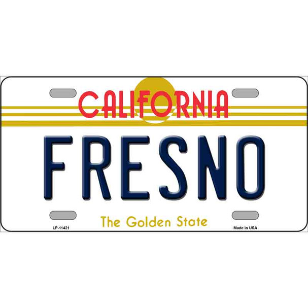 Fresno California Novelty License Plate