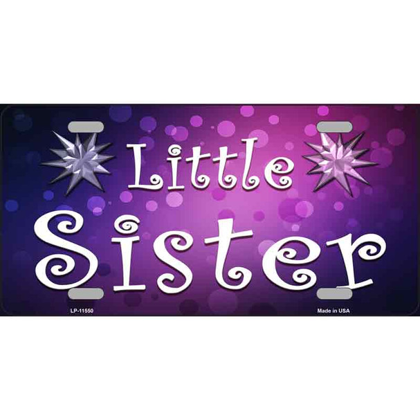 Little Sister Novelty License Plate