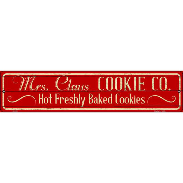 Mrs Claus Cookie Co Novelty Street Sign