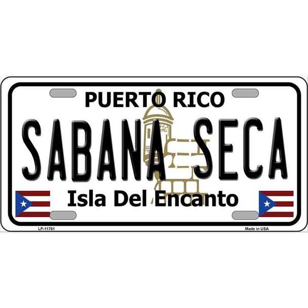 Sabana Seca Puerto Rico State Novelty License Plate