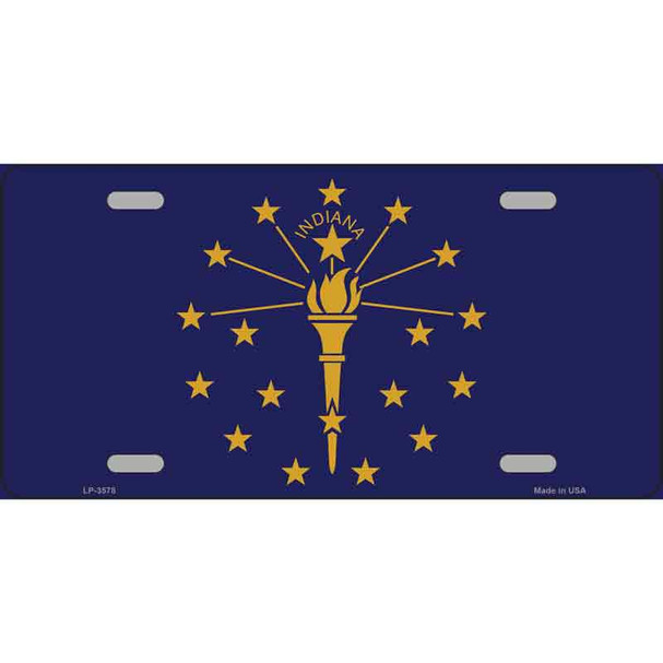Indiana State Flag Metal Novelty License Plate