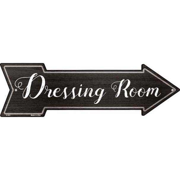 Dressing Room Corner Novelty Metal Arrow Sign