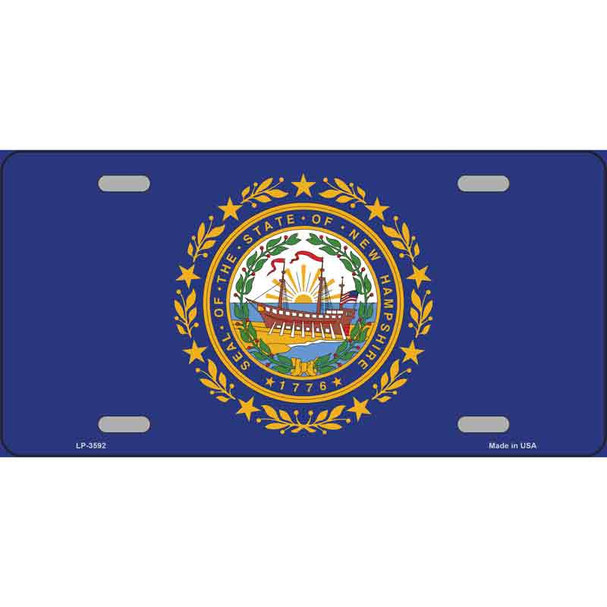 New Hampshire State Flag Metal Novelty License Plate