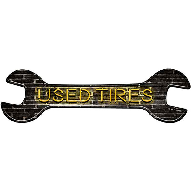 Used Tires Novelty Metal Wrench Sign W-128