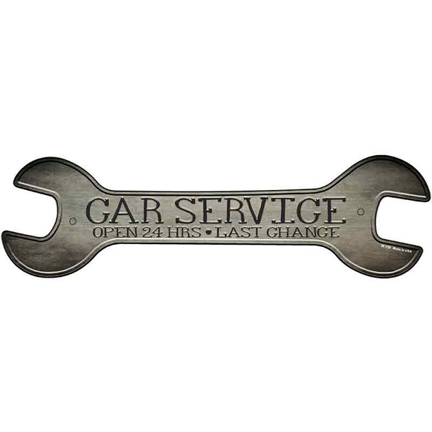 Car Service Novelty Metal Wrench Sign W-156