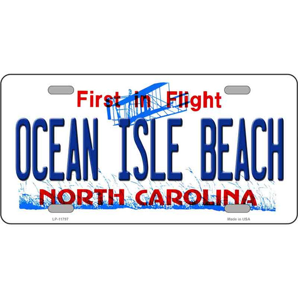 Ocean Isle Beach North Carolina Novelty License Plate