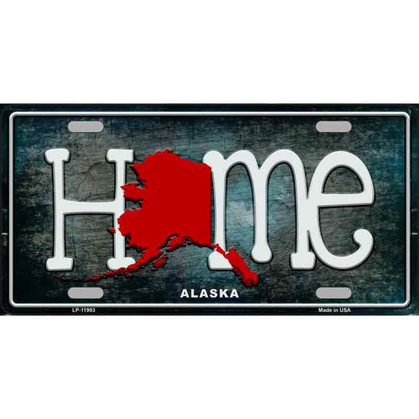 Alaska Home State Outline Novelty License Plate LP-11993