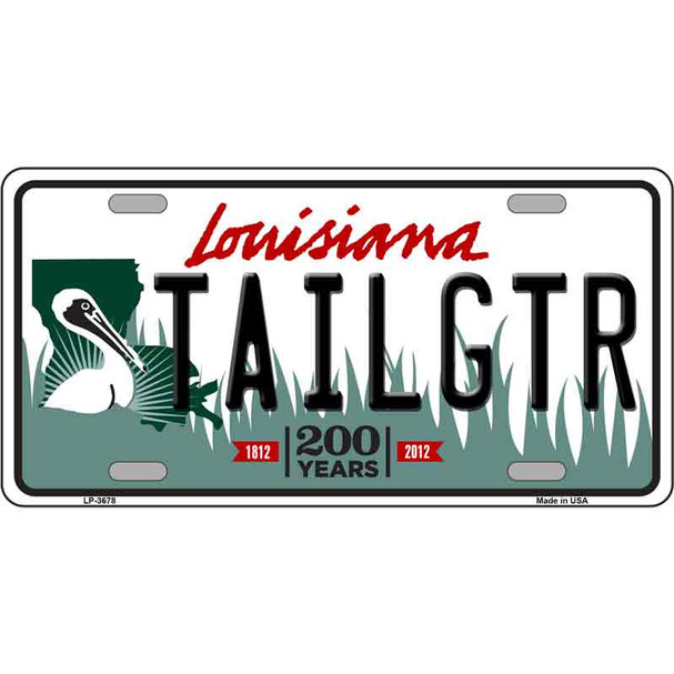 Tailgtr Louisiana Novelty Metal License Plate