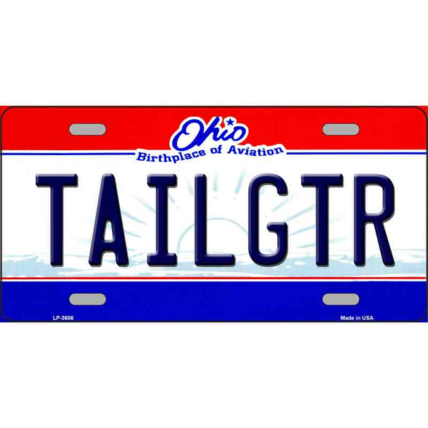 Tailgtr Ohio State Novelty Metal License Plate