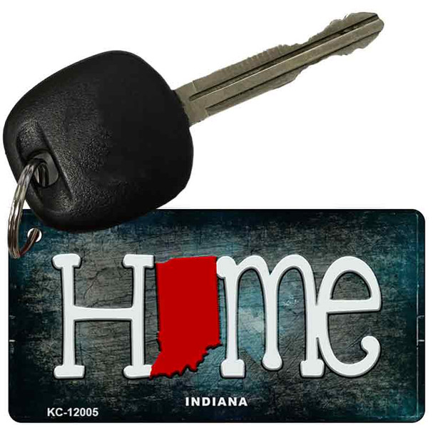 Indiana Home State Outline Novelty Key Chain KC-12005