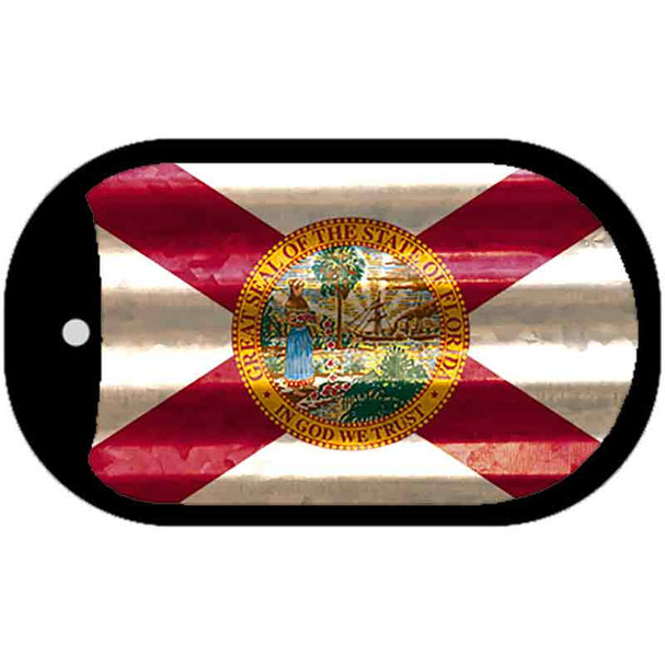 Florida Corrugated Flag Novelty Dog Tag Necklace DT-11950