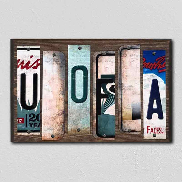 U of A License Plate Tag Strips Novelty Wood Signs WS-231