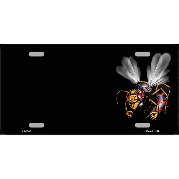 Hornet Offset Metal Novelty License Plate