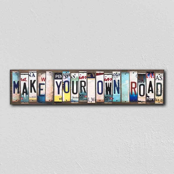 Make Your Own Road License Plate Tag Strips Novelty Wood Signs WS-201