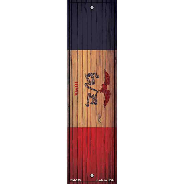 Iowa Flag Novelty Metal Bookmark BM-039