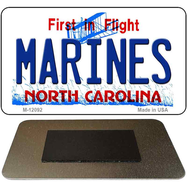 Marines North Carolina State Novelty Metal Magnet M-12092