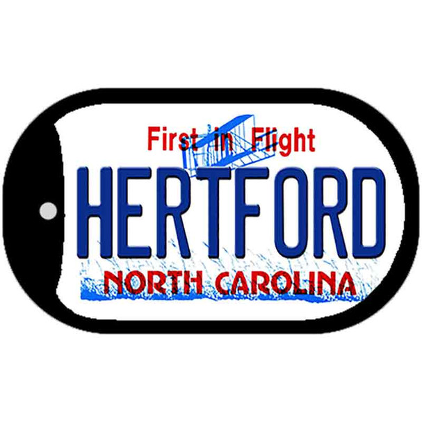 Hertford North Carolina State Novelty Metal Dog Tag Necklace DT-12117