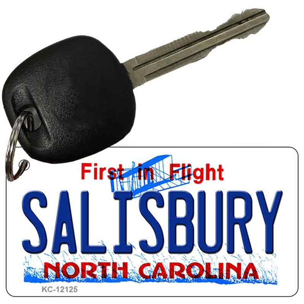 Salisbury North Carolina State Novelty Metal Key Chain KC-12125