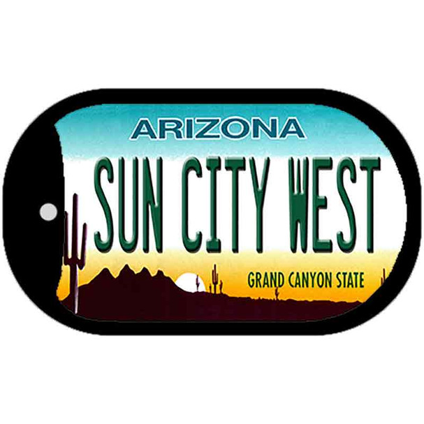 Sun City West Arizona Novelty Metal Dog Tag Necklace DT-1073