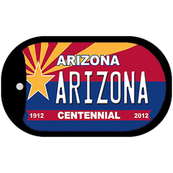 Arizona Centennial Novelty Metal Dog Tag Necklace DT-1814