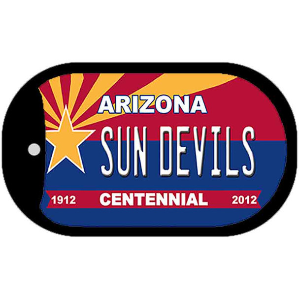 Sun Devils Arizona Centennial Novelty Metal Dog Tag Necklace DT-1825
