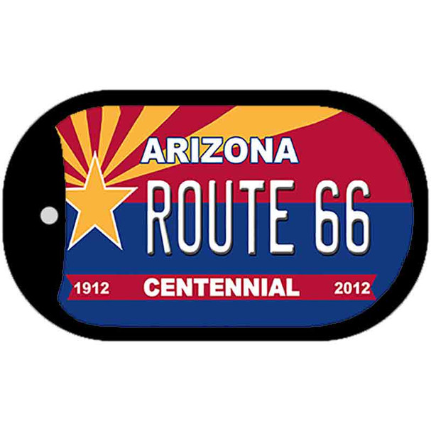 Route 66 Arizona Centennial Novelty Metal Dog Tag Necklace DT-1800