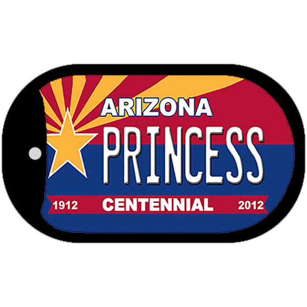 Princess Arizona Centennial Novelty Metal Dog Tag Necklace DT-1802