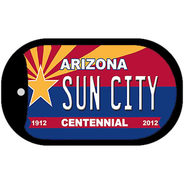 Sun City Arizona Centennial Novelty Metal Dog Tag Necklace DT-6807