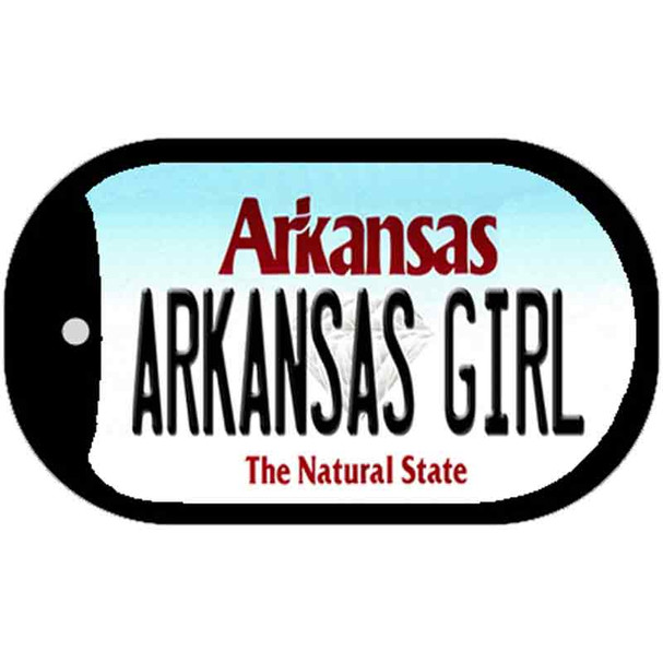 Arkansas Girl Novelty Metal Dog Tag Necklace DT-10040