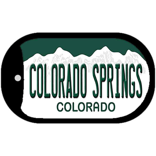 Colorado Springs Colorado Novelty Metal Dog Tag Necklace DT-9913