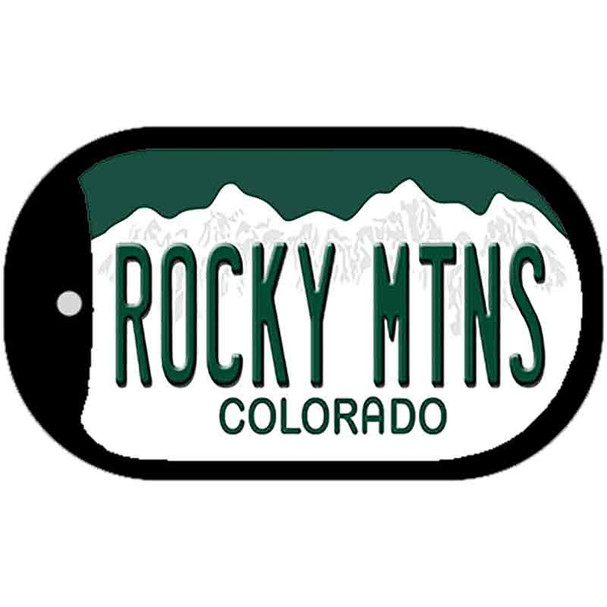 Rocky Mountains Colorado Novelty Metal Dog Tag Necklace DT-9953